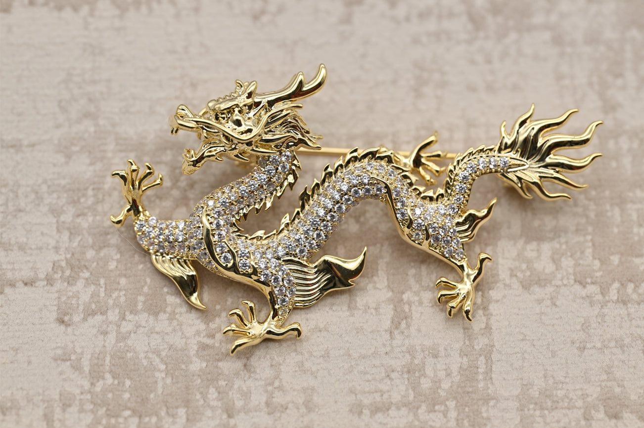 Regal Dragon Brooch