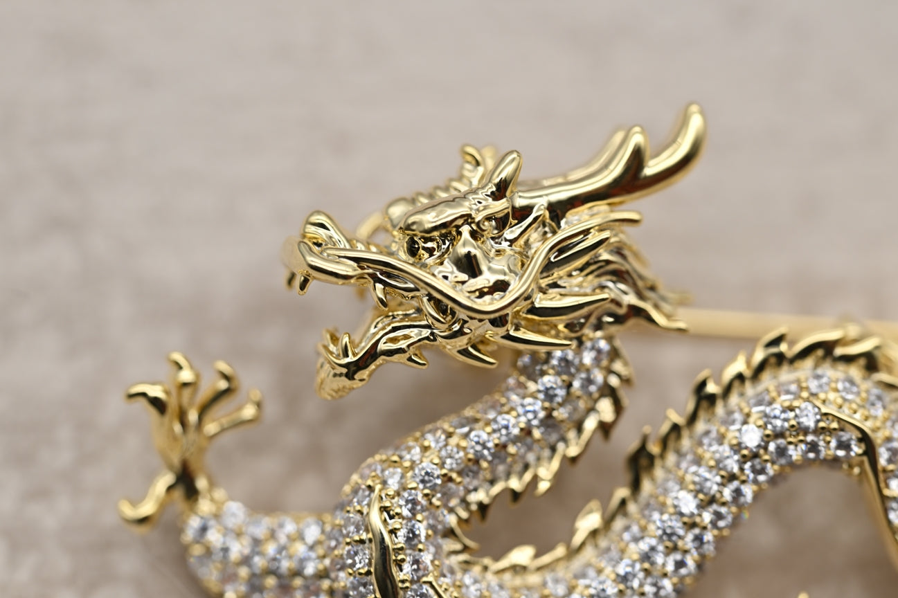 Regal Dragon Brooch