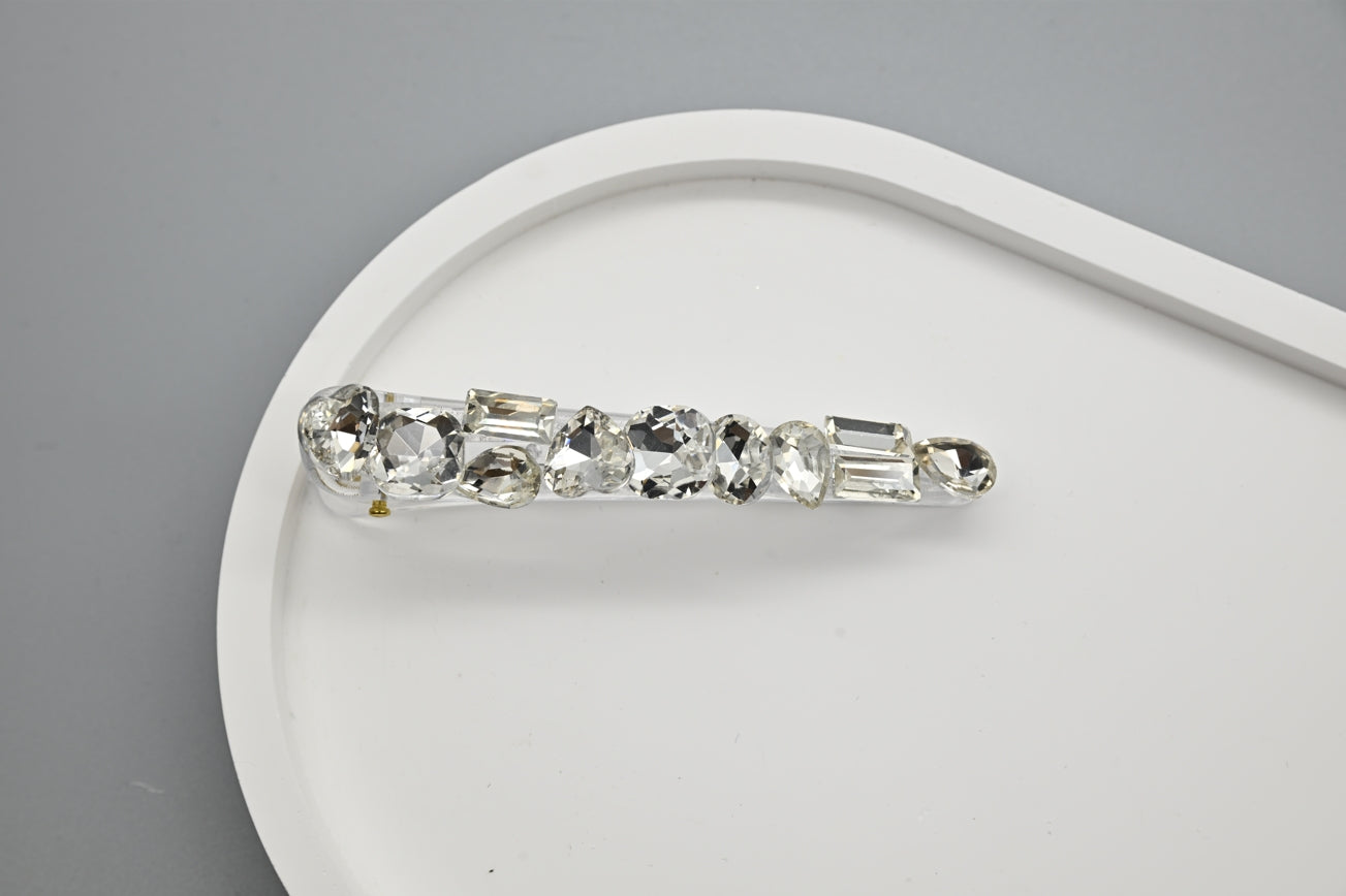 Clear Crystal Hair Clips