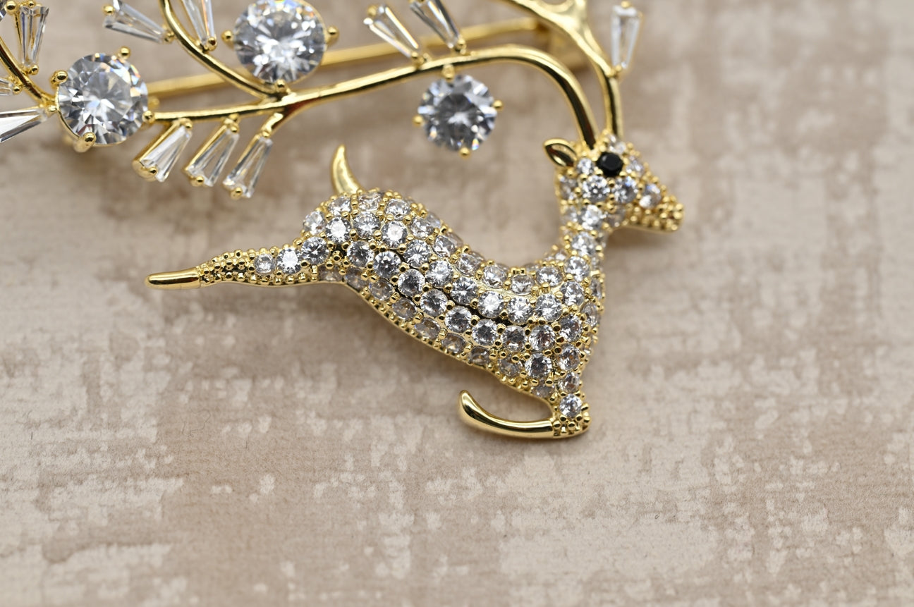 Enchanted Reindeer Brooch