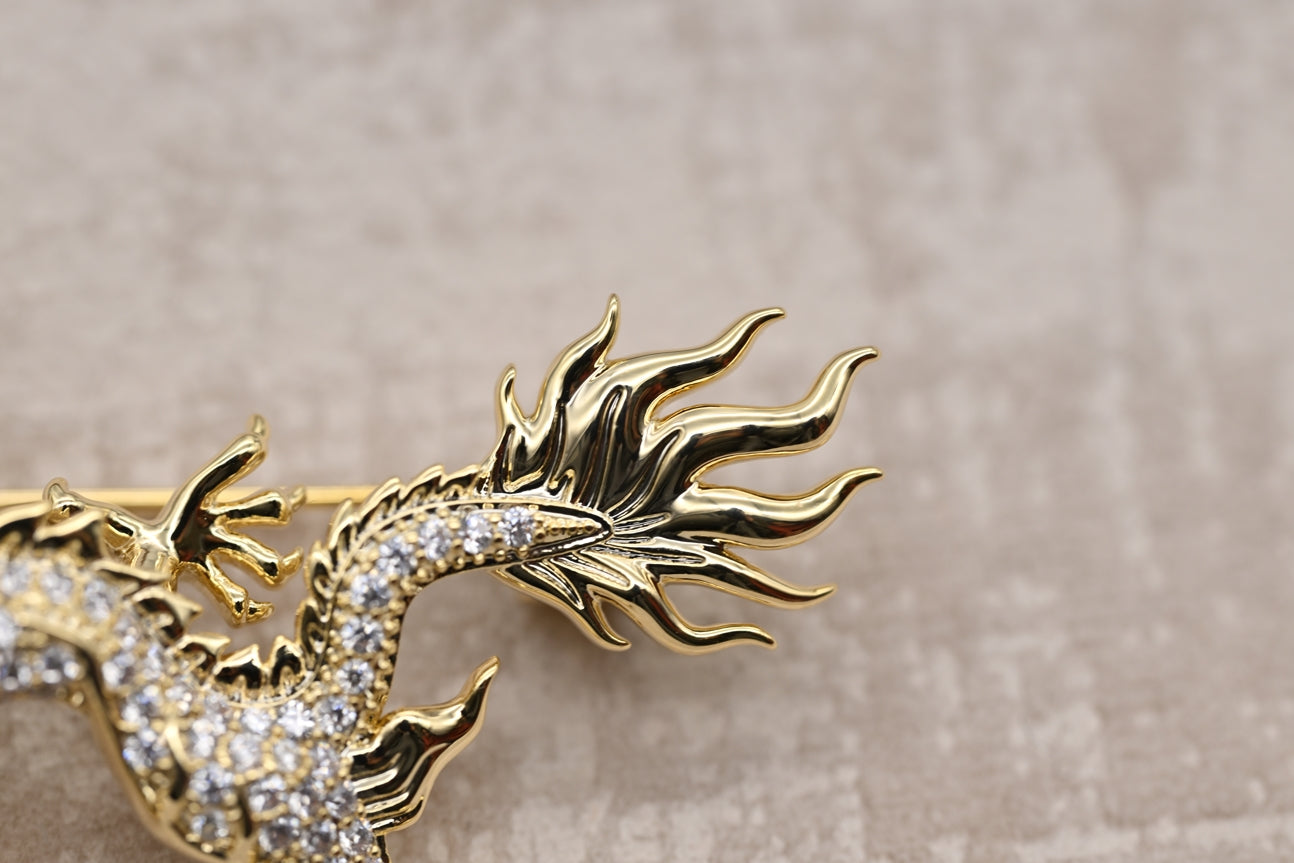 Regal Dragon Brooch