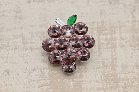 Glamorous Grape Cluster Brooch