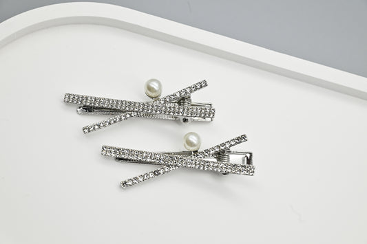 Crystal Pearl Hair Clipper Set