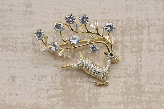 Enchanted Reindeer Brooch