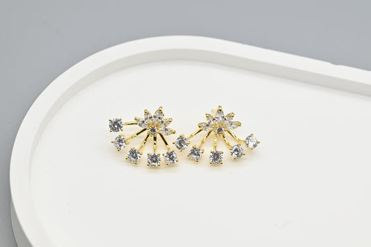 Radiant Sunburst Stud Earrings