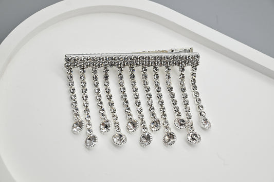 Elegant Crystal Tassel Hair Clip