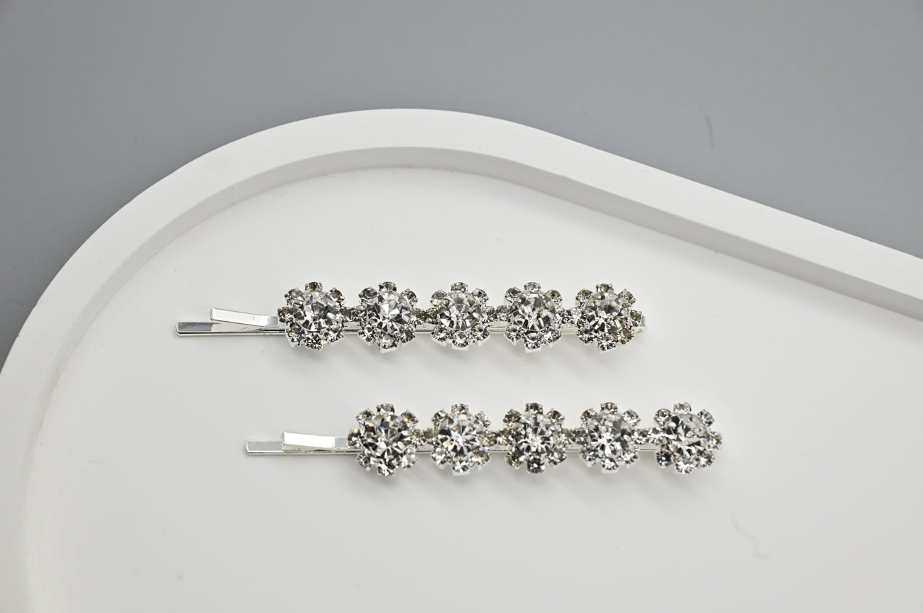 Dazzling Flower Hair Pin Set