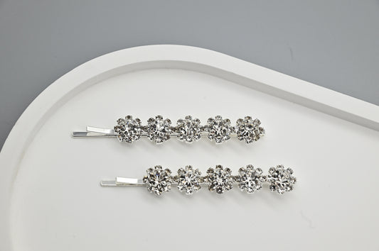 Dazzling Flower Hair Pin Set