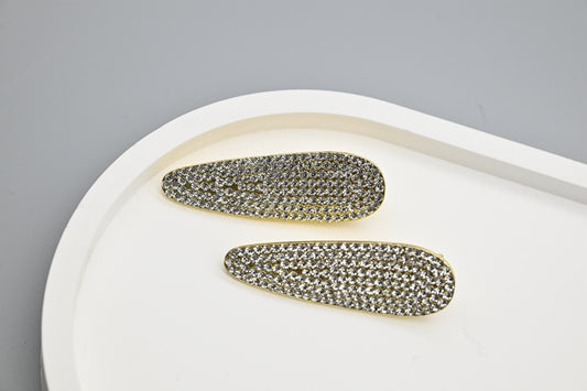 Sparkling Teardrop Hair Clips
