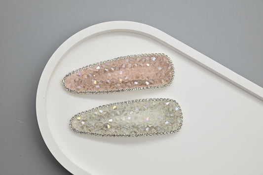 Pastel Crystal Hair Clips