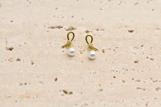 Charming Bow Knot Drop Earrings
