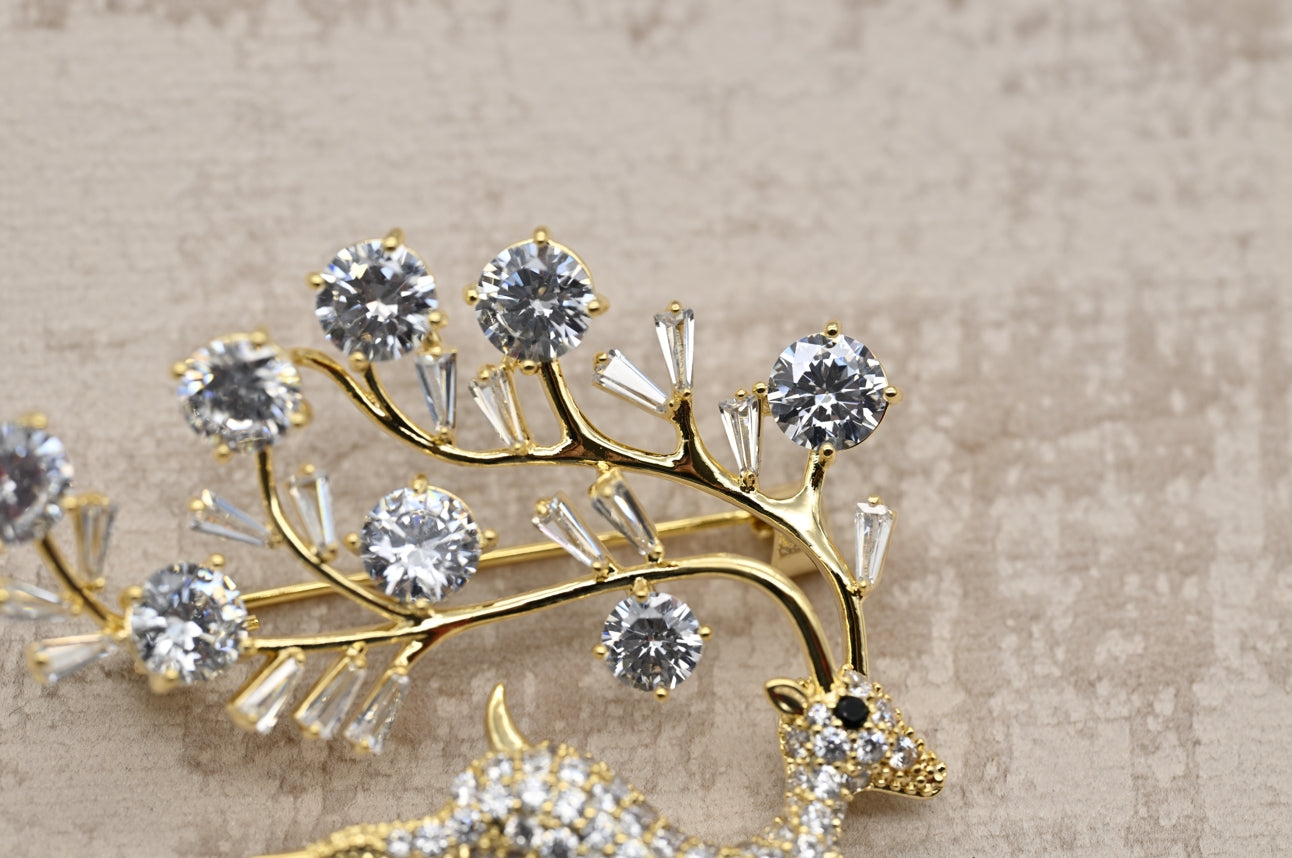 Enchanted Reindeer Brooch