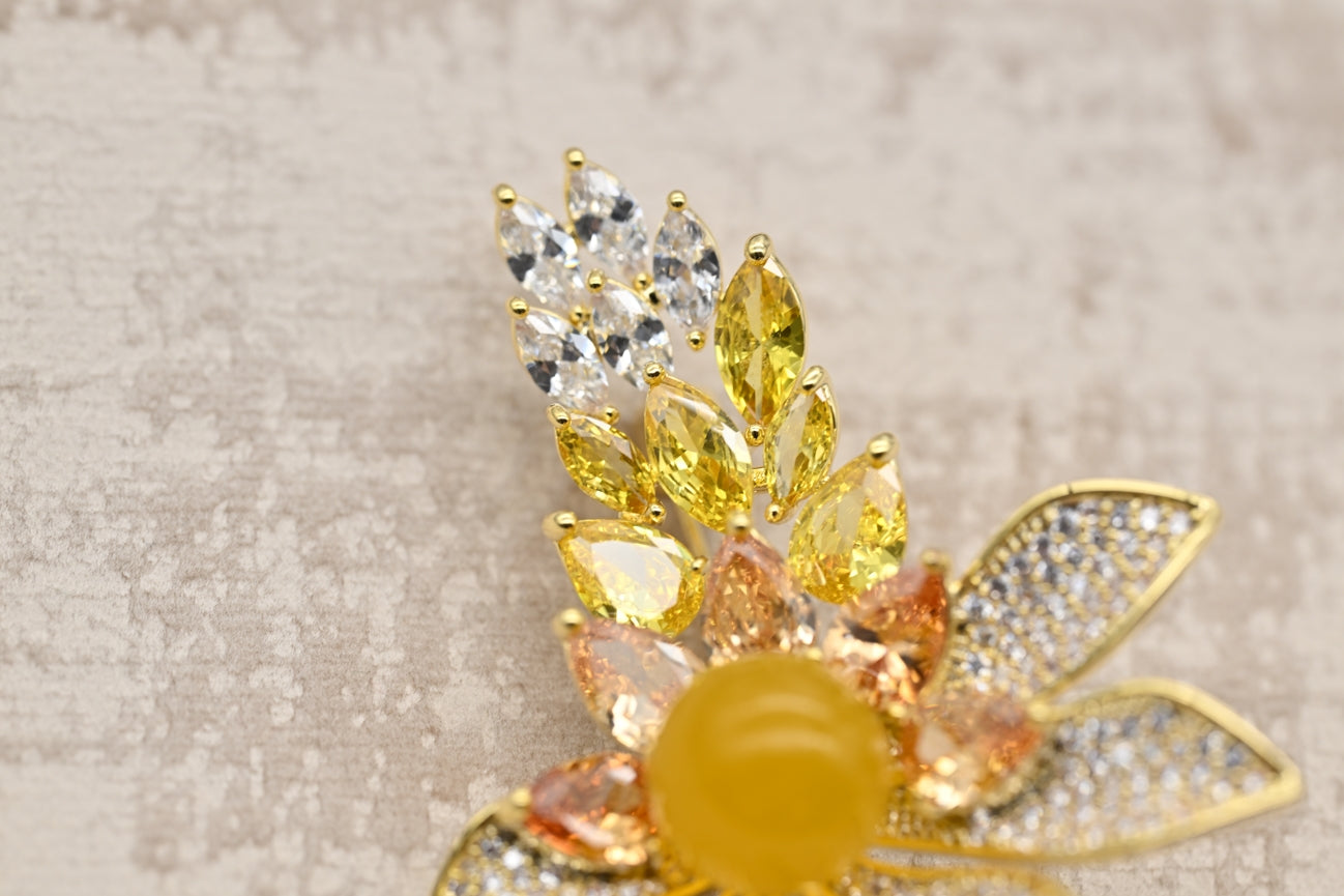 Golden Bloom Brooch