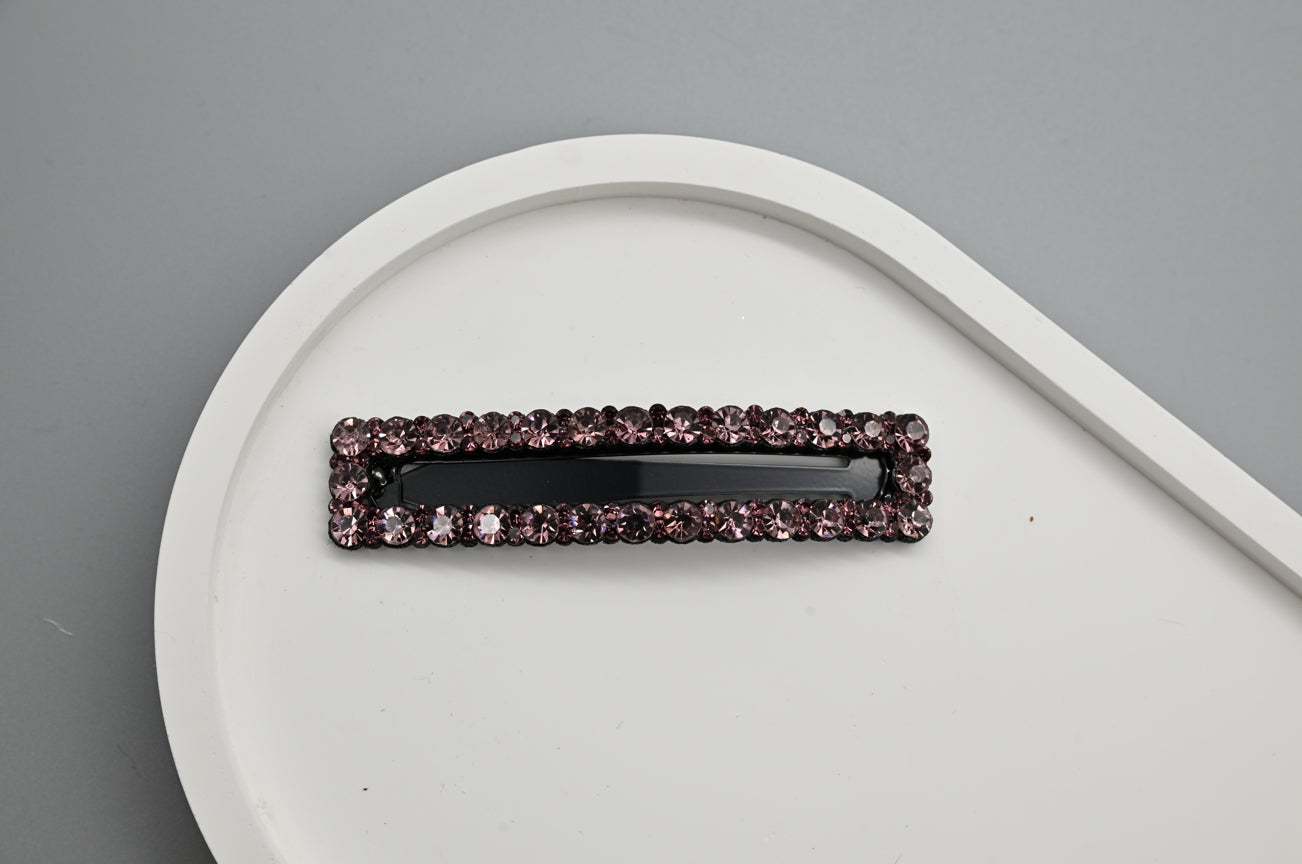 Multi-Colored Rhinestone Hair Clips