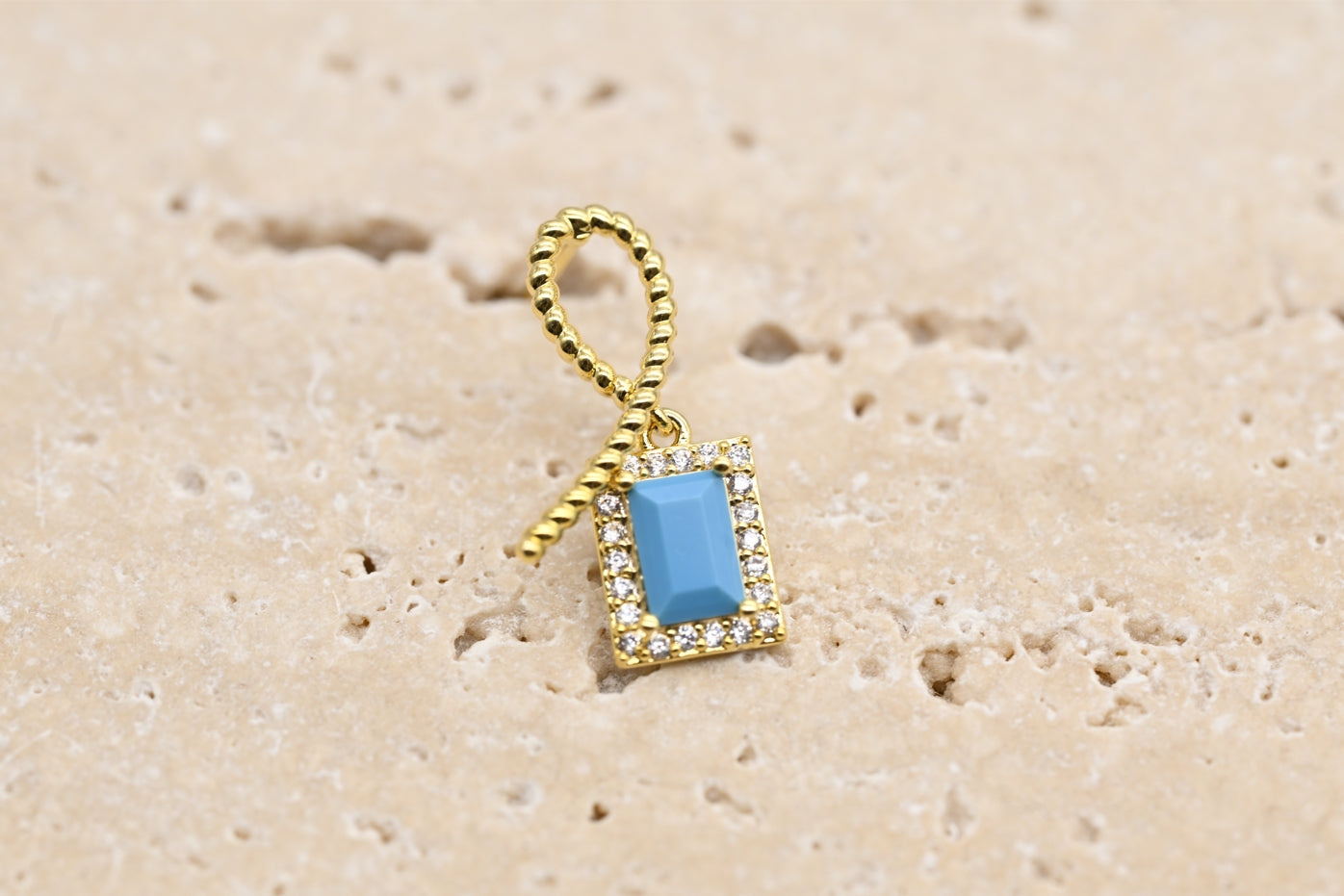 Elegant Turquoise and Gold Bow Knot Earrings
