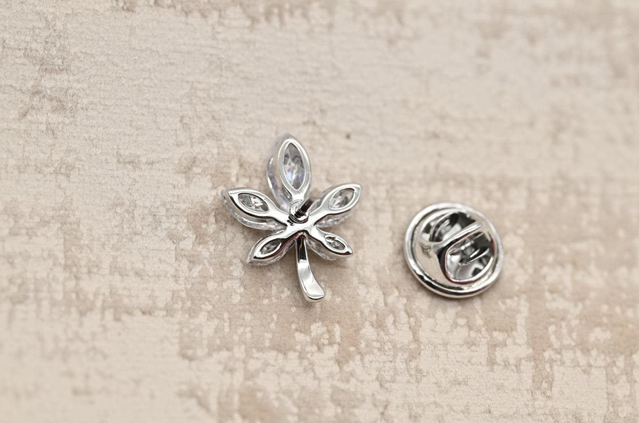 Crystal Petal Bloom Brooch