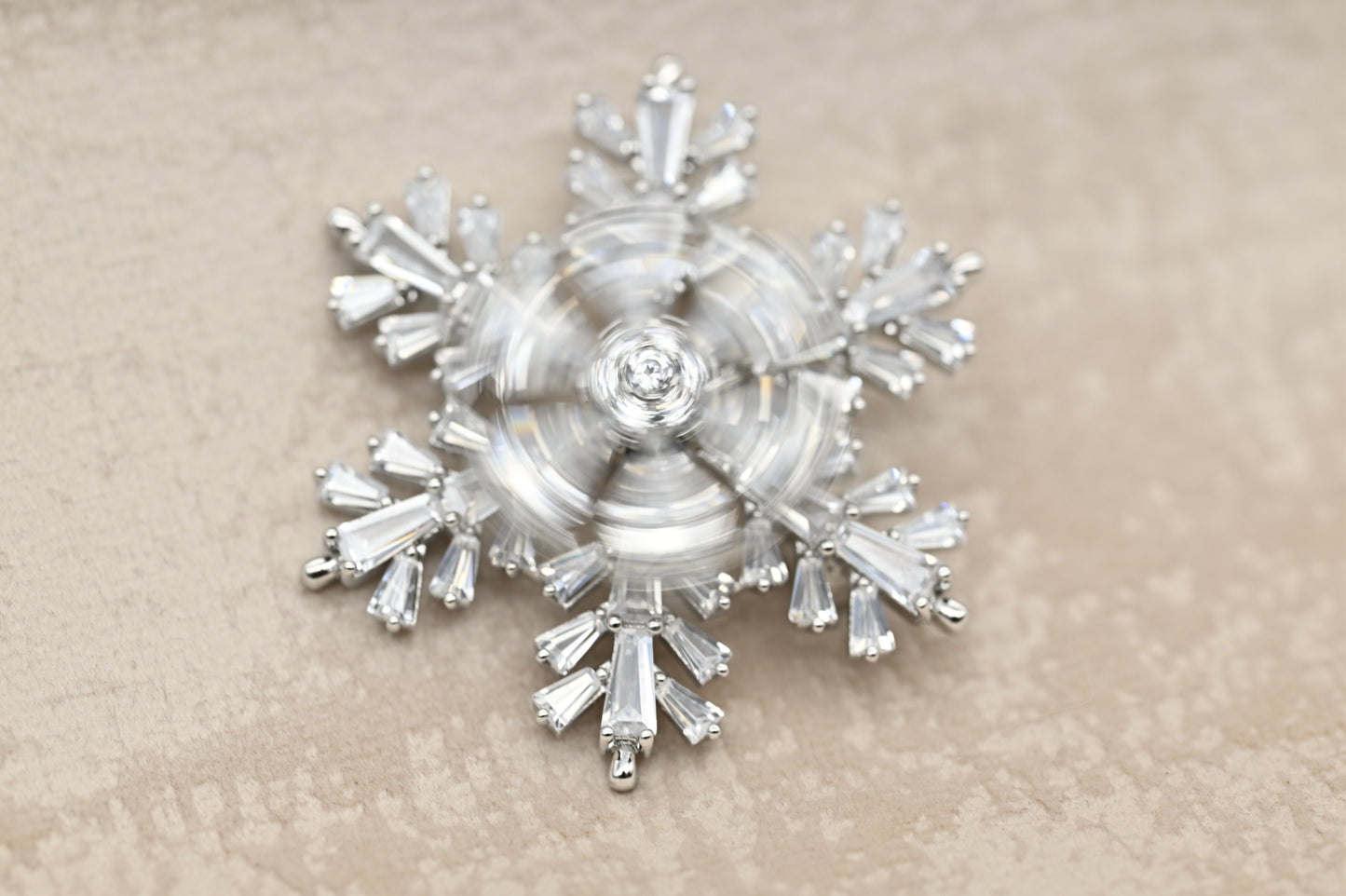 Crystal Snowflake Brooch