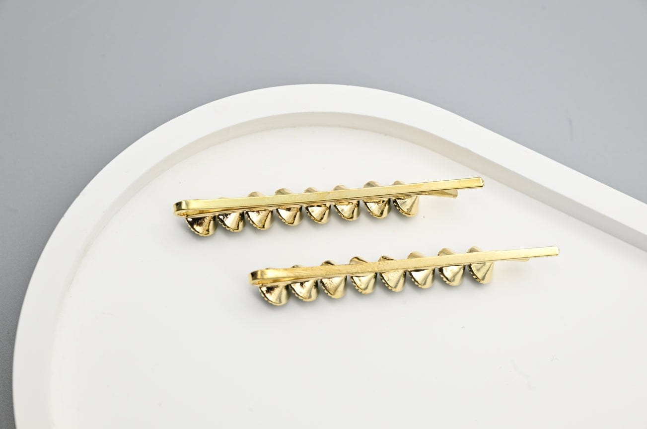 Emerald Elegance Hair Clips