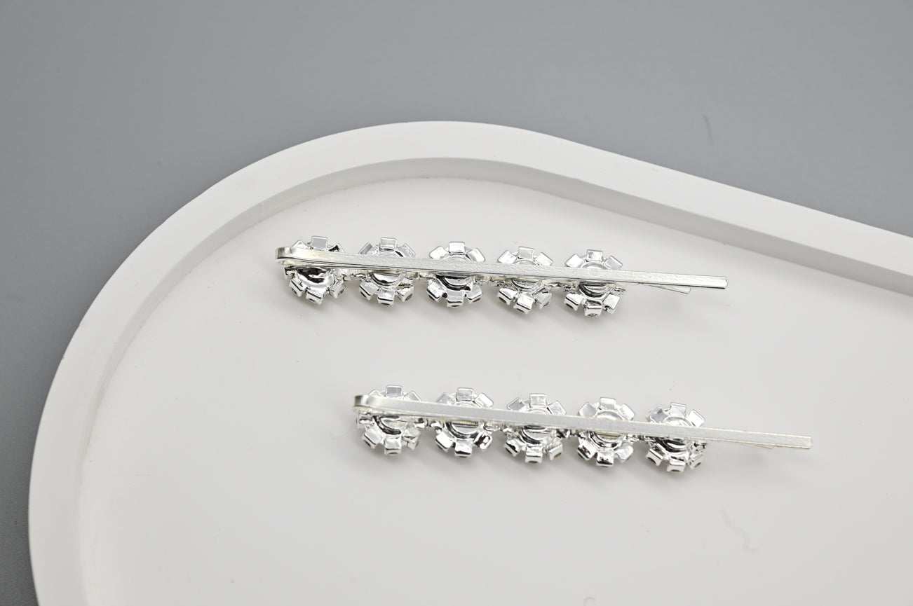 Dazzling Flower Hair Pin Set