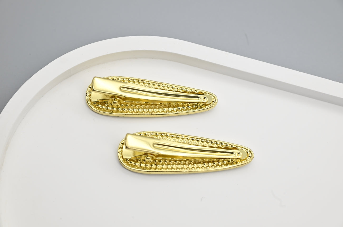 Sparkling Teardrop Hair Clips