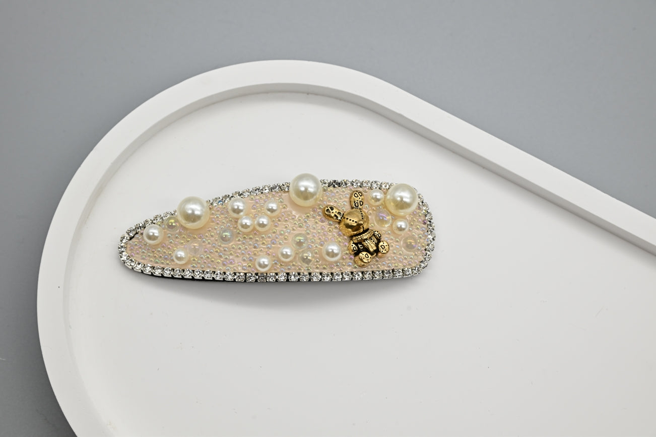 Vintage-Inspired Embellished Hair Clips