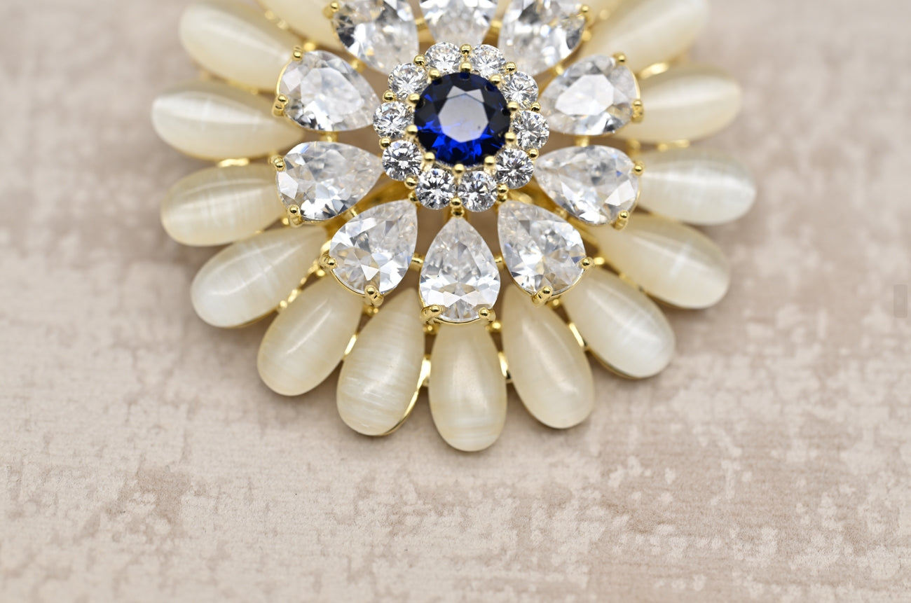 Luxurious Petal Bloom Brooch