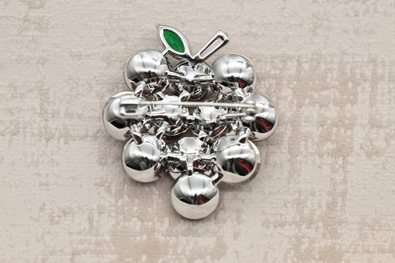 Glamorous Grape Cluster Brooch