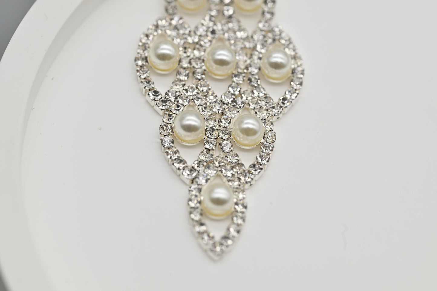 Pearl and Crystal Chandelier Earrings