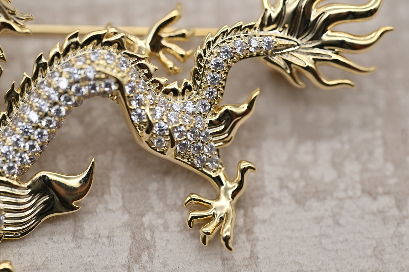 Regal Dragon Brooch