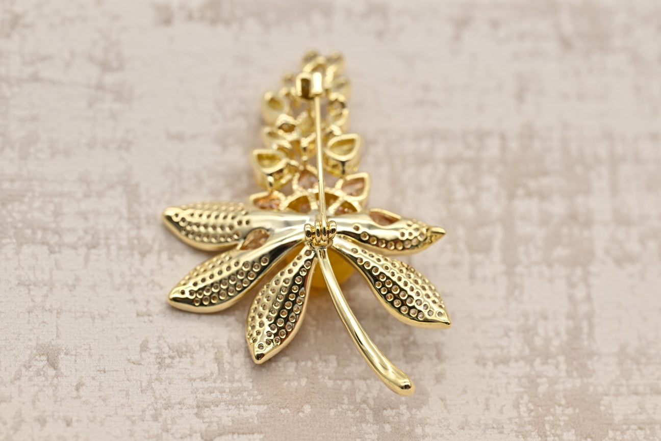 Golden Bloom Brooch