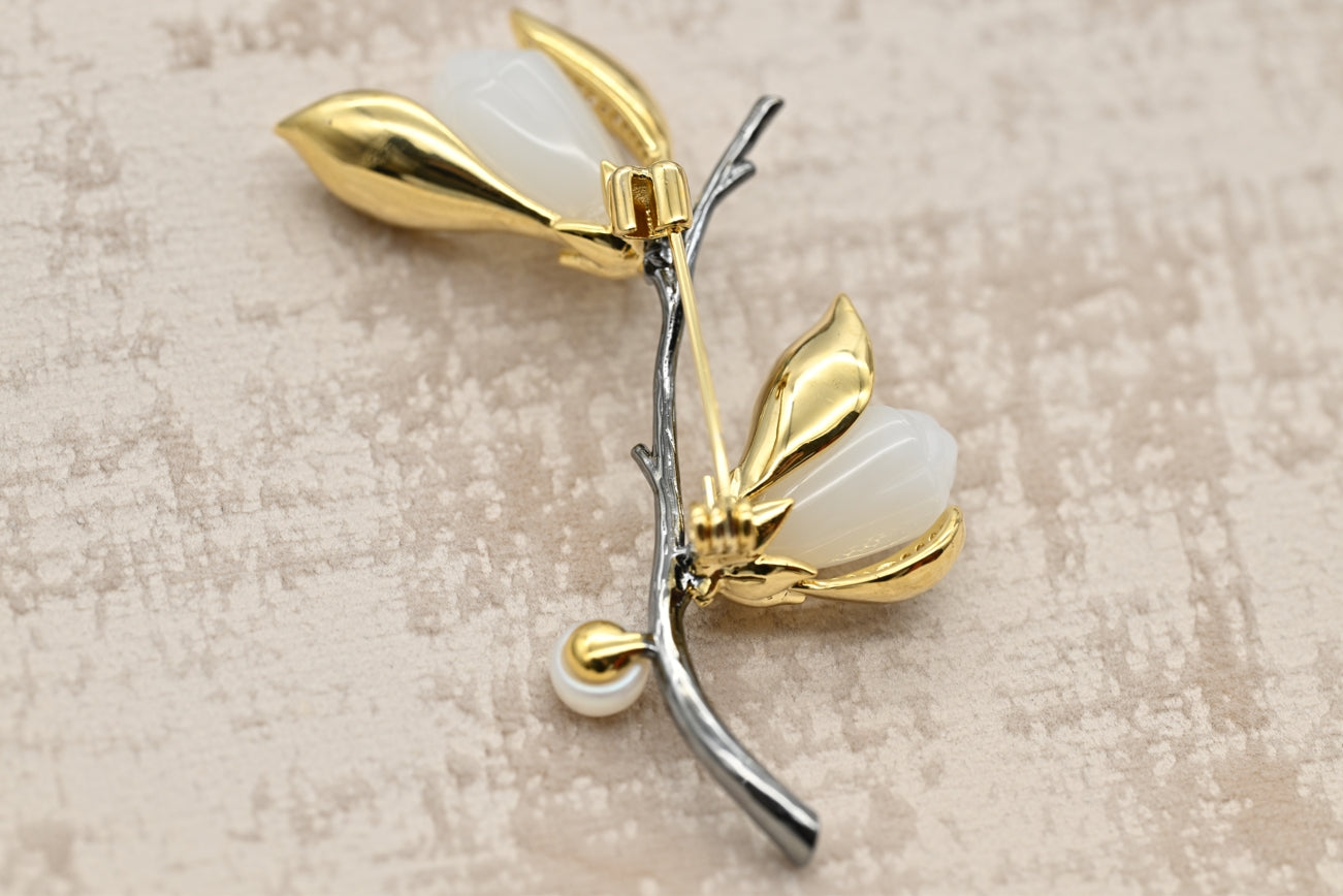 Blossoming Magnolia Brooch