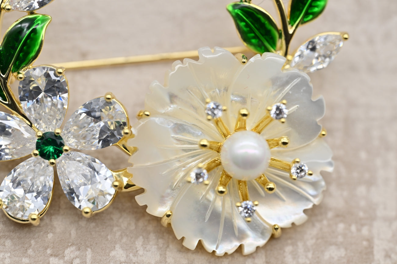 Blooming Floral Brooch