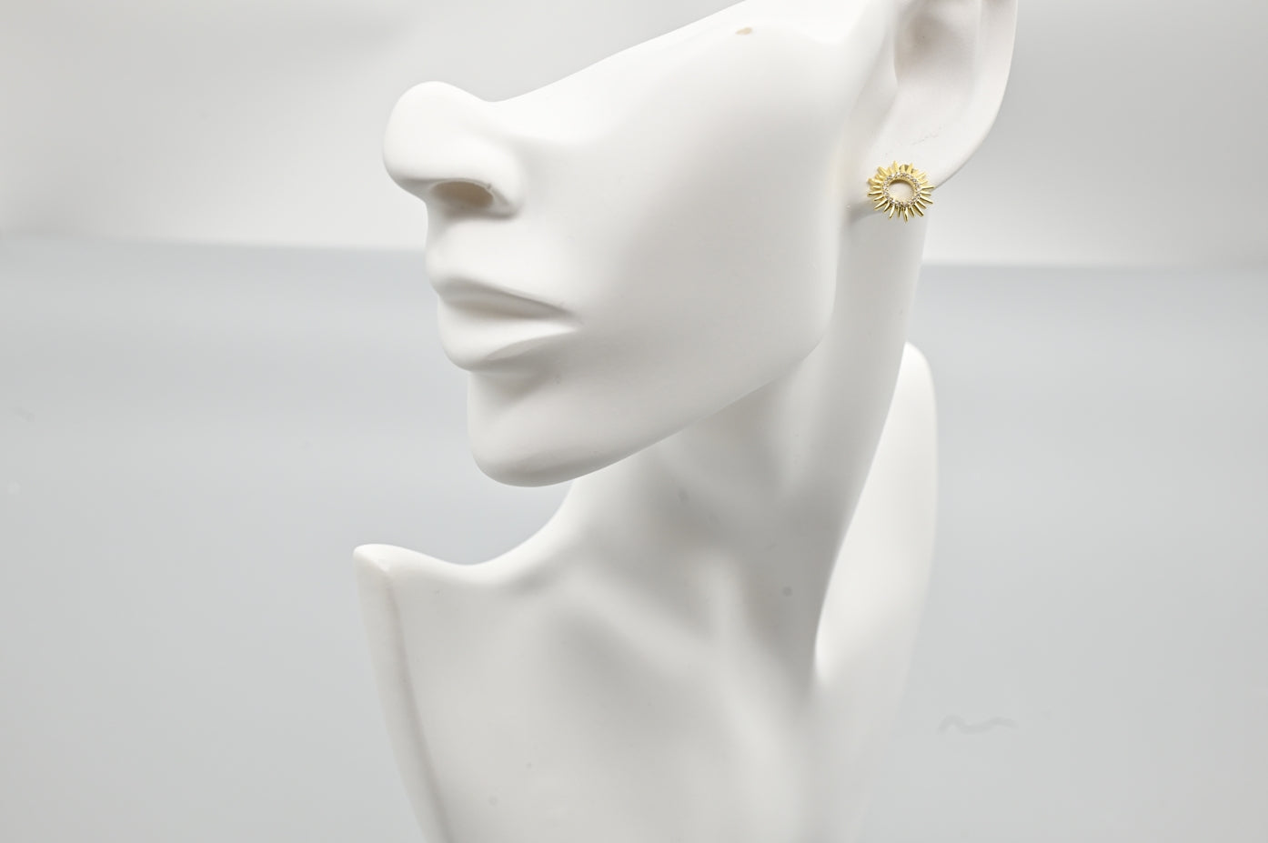 Sunburst Gold-Plated Earrings
