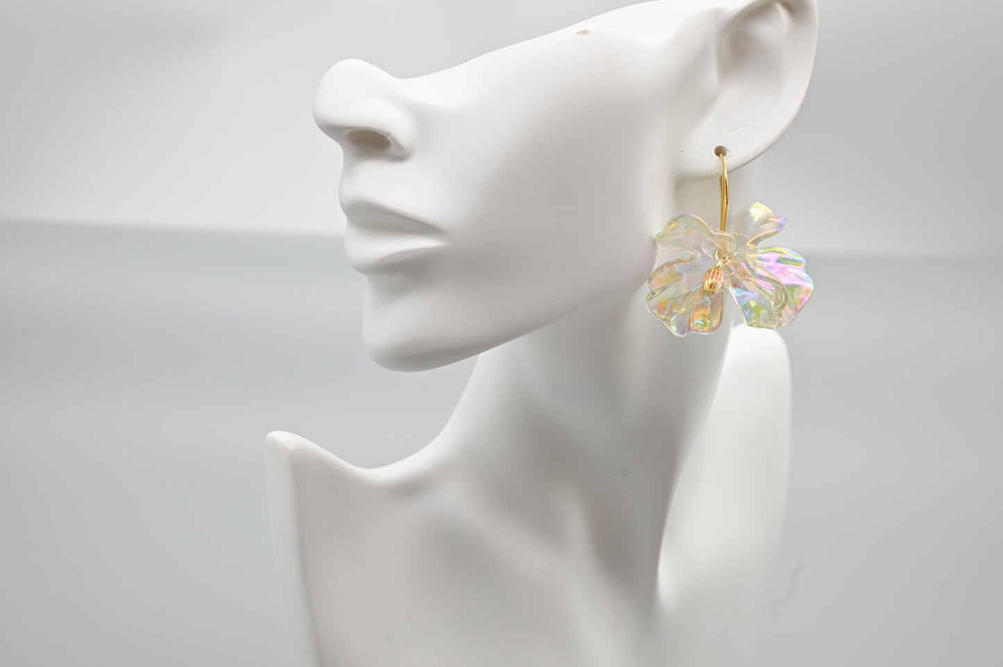 Iridescent Flower Earrings